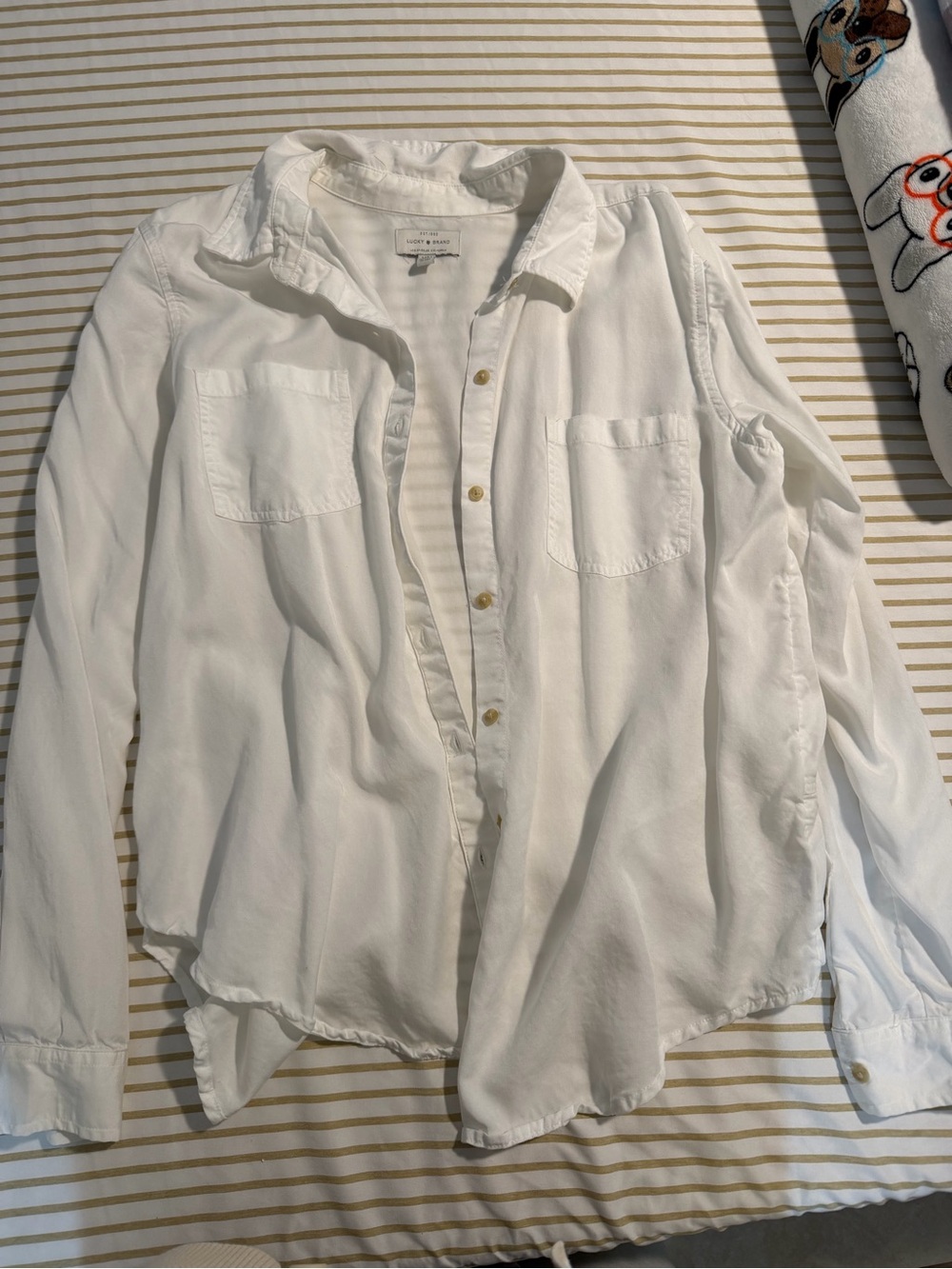 Lucky Brand White Women's Button-Down Shirt